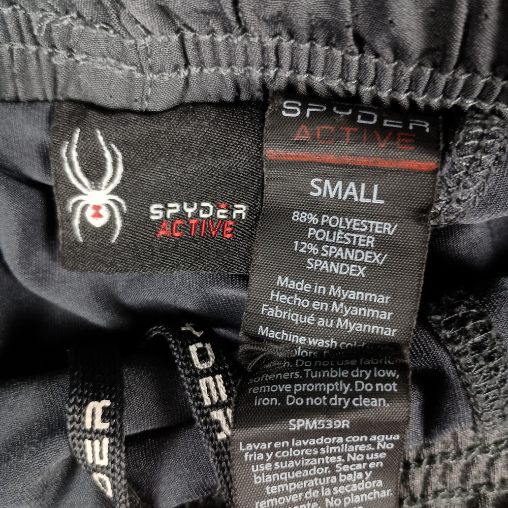 Spyder Small Mens Grey 2-in-1 Compression Liner Active Training Shorts SPM539R - Picture 4 of 5